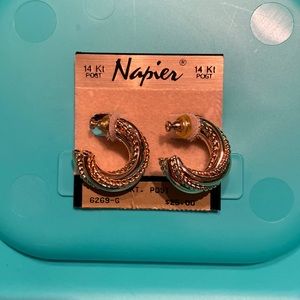 Napier Jewelry Gold Earrings